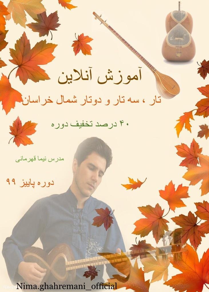 تدریس آنلاین تار و سه تار